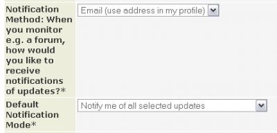 User notification delivery options